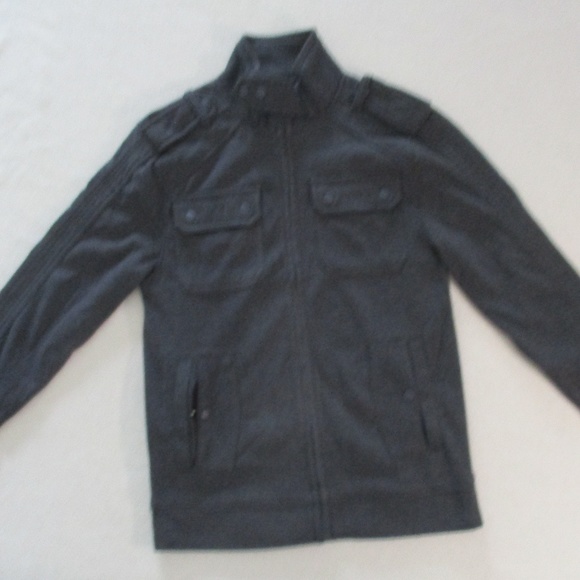 Saphire Lounge Men Jacket S Gray Fleece - Picture 1 of 5